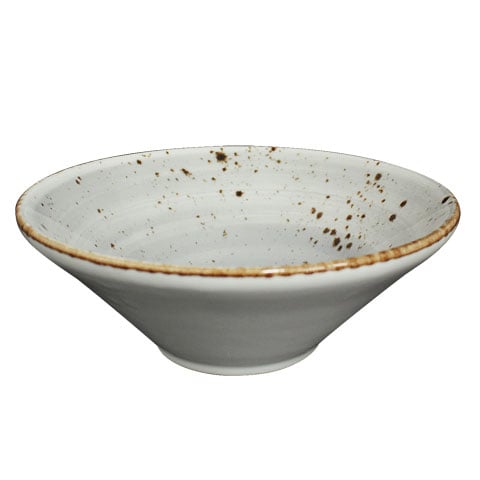 Cerabon Petye Rustic Porcelain Salad Bowl Ø20.5xH7cm, Dove