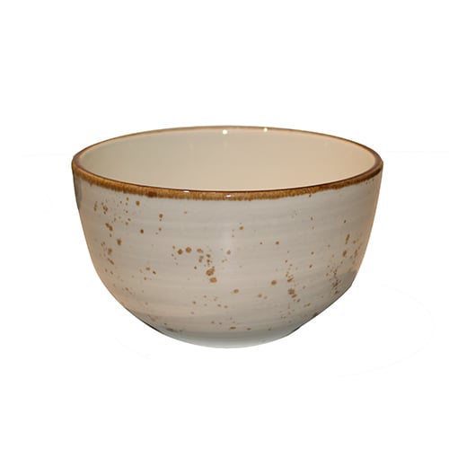 Cerabon Petye Rustic Porcelain Round Bowl Ø14xH8cm, Dove