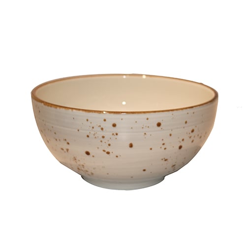 Cerabon Petye Rustic Porcelain Round Bowl Ø18xH8cm, Dove