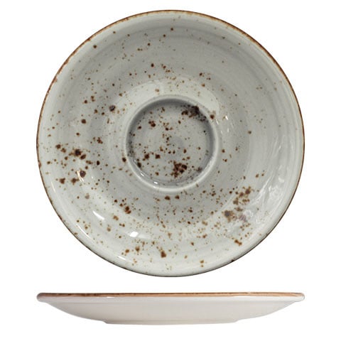Cerabon Petye Rustic Porcelain Saucer For Mug F1-RST-04001-10-DO, Dove
