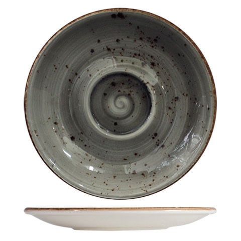 Cerabon Petye Rustic Porcelain Saucer For Mug F1-RST-04003-10-SP, Sparrow