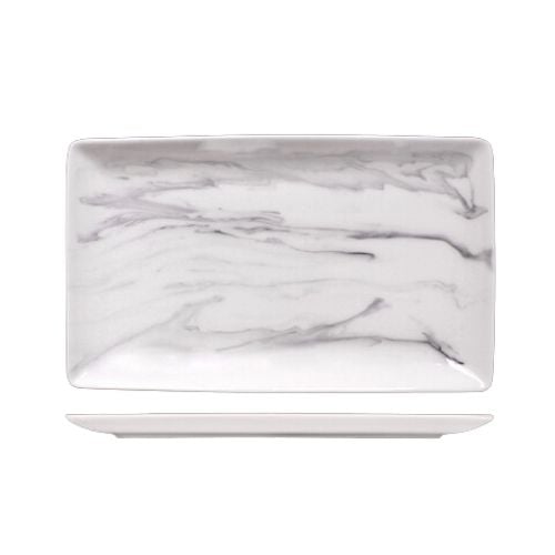 Cerabon Petye Carrara Porcelain Rectangular Platter L32.5xW15cm