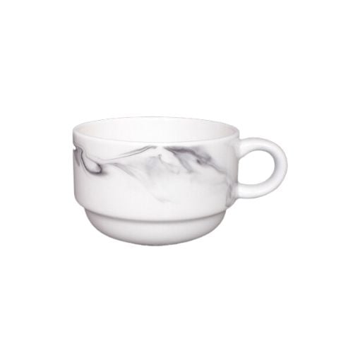 Cerabon Petye Carrara Porcelain Espresso Cup Stackable Ø6xH5cm, 103ml