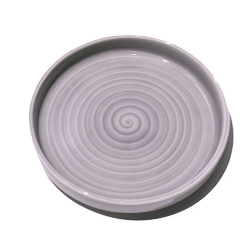 Cerabon Petye Madison Porcelain Round High Rim Plate Ø16xH2.5cm, Dove