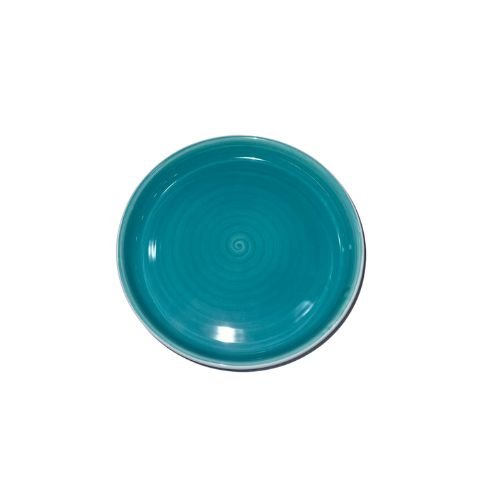 Cerabon Petye Madison Porcelain Round High Rim Plate Ø20.5xH3cm, Blue Mint