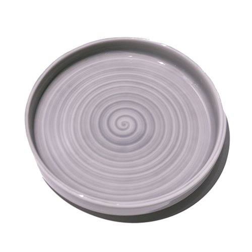 Cerabon Petye Madison Porcelain Round High Rim Plate Ø20.5xH3cm, Dove