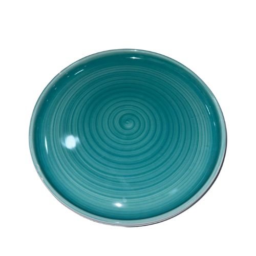 Cerabon Petye Madison Porcelain Round High Rim Plate Ø27.5xH2.5cm, Blue Mint