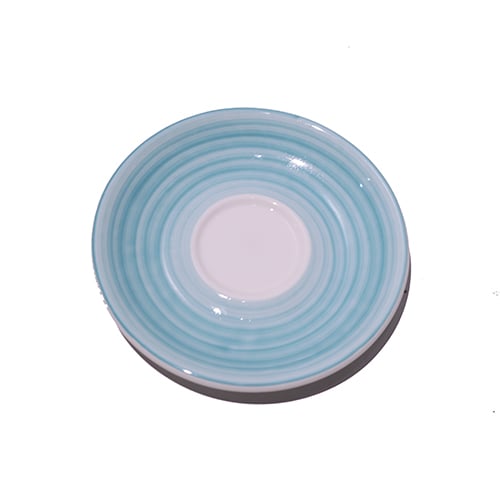 Cerabon Petye Madison Porcelain Saucer For Mug F4-MD-04001-9-BM, Ø15xH2cm, Blue Mint