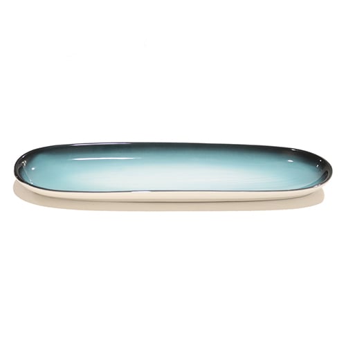 Cerabon Petye Ray Porcelain Oval Dish L34xW10xH2.5cm, Aurora