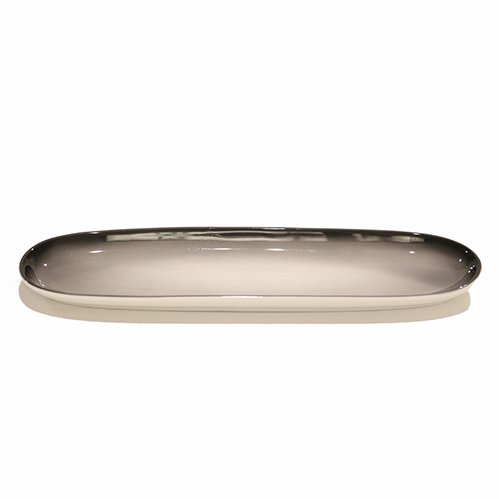 Cerabon Petye Ray Porcelain Oval Dish L34xW10xH2.5cm, Snow