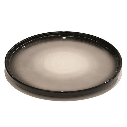 Cerabon Petye Ray Porcelain Round High Rim Plate Ø27.5xH2.5cm, Snow