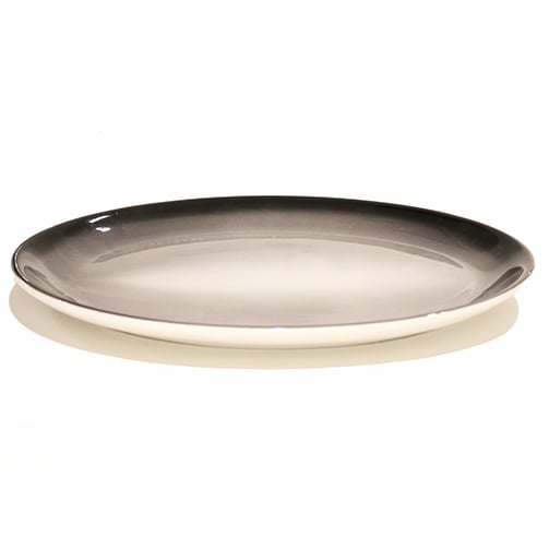 Cerabon Petye Ray Porcelain Oval Deep Dish L27xW20xH4.5cm, Snow