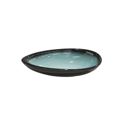 Cerabon Petye Ray Porcelain Almond Shaped Sauce Dish L15xW7.7xH3.2cm, Aurora