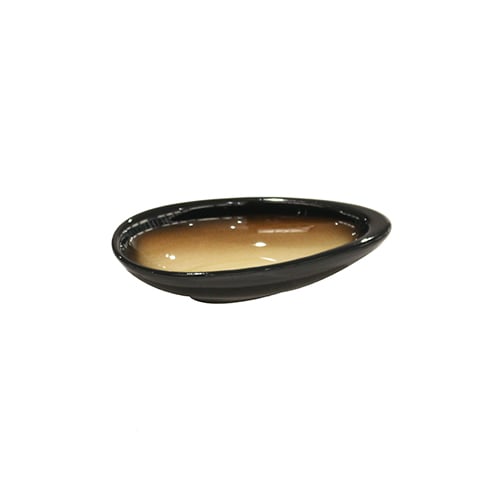 Cerabon Petye Ray Porcelain Almond Shaped Sauce Dish L15xW7.7xH3.2cm, Dawn