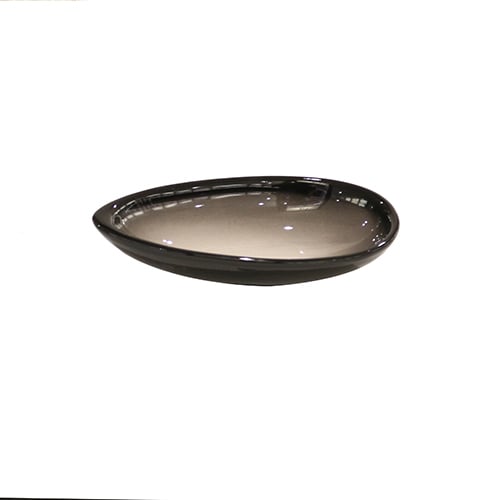 Cerabon Petye Ray Porcelain Almond Shaped Sauce Dish L12.3xW6.5xH2.5cm, Snow