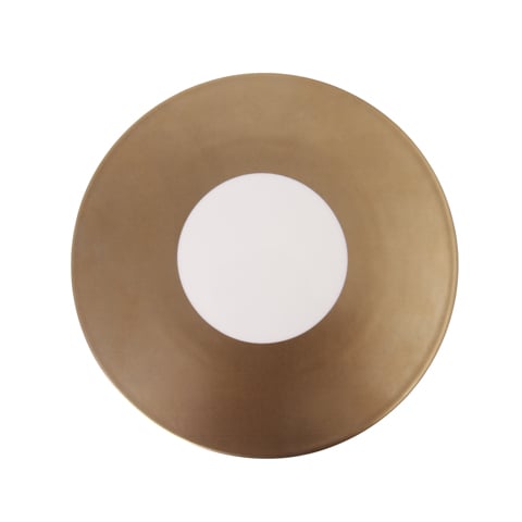 Roca by Cerabon Round Flat-Surface Show Plate Ø27xH1cm Gold Rim Series