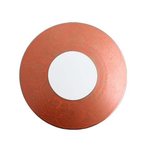 Roca by Cerabon Round Flat-Surfaced Show Plate Ø27xH0.5cm Orange Wave Series