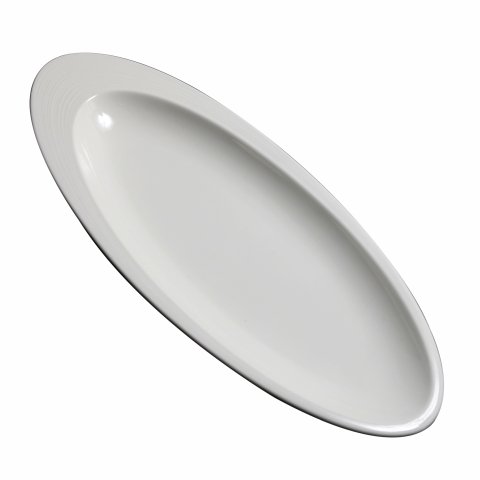 OVAL PLATE WITH RIM