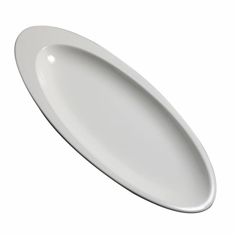 OVAL PLATE WITH RIM