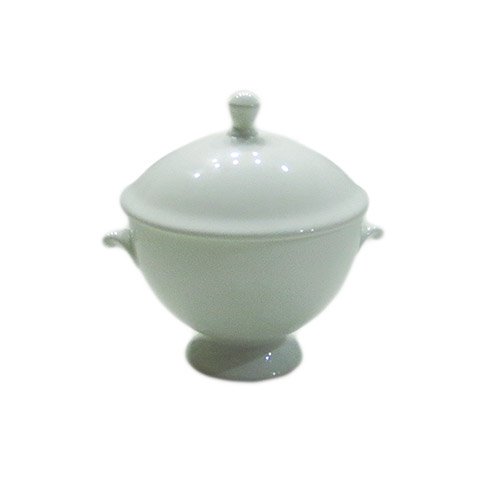 Cerabon Roca Porcelain Soup Tureen Bowl With 2-Side Handles & Lid Ø13.2xW11.xH12.8cm