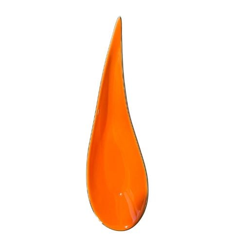 PORCELAIN TEARDROP CANAPE SPOON L15xW4cm, ORANGE