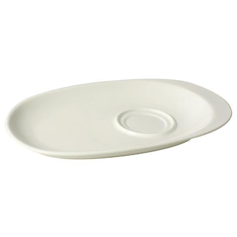 Cerabon Essentials Oval Plate With Double Well Compt, L242xW154xH30mm