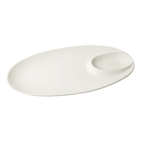 OVAL PLATTER w/SAUCER HOLDER