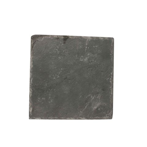 Cerabon Essentials Square Slate Plate 6.75" , Black