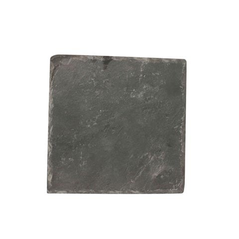 Cerabon Essentials Square Slate Plate 8.75" , Black