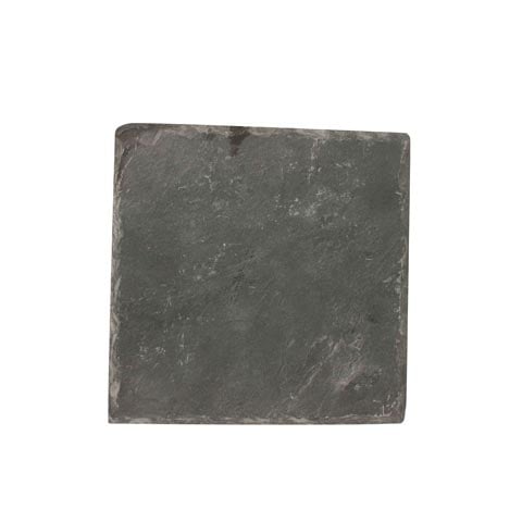 Cerabon Essentials Square Slate Plate 10.75" , Black