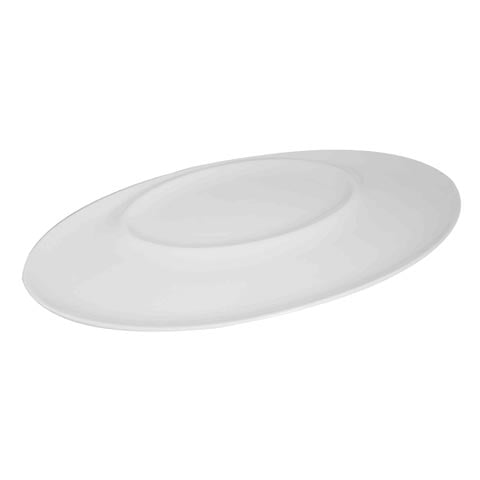 Cerabon Essentials Oval Plate With Oval Indent 14", L350xW205xH15mm