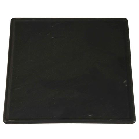 Cerabon Essentials Square Plate With Slate-Design L175xW175xH15mm, Black