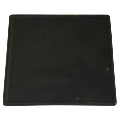 Cerabon Essentials Square Plate With Slate-Design L250xW250xH15mm, Black