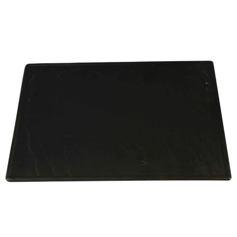 Cerabon Essentials Rectangle Plate With Slate-Design L350xW250xH15mm, Black