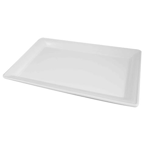 Cerabon Essentials Rectangle Rim Plate L240xW155xH16mm