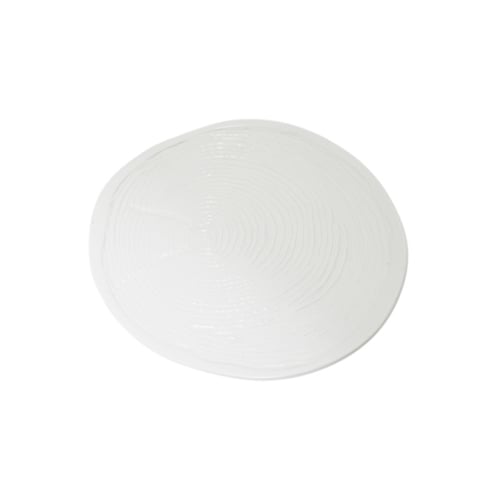 Cerabon Essentials Porcelain Plate L28.5xW24.3xH2.4cm, Matt White, Tree Rings