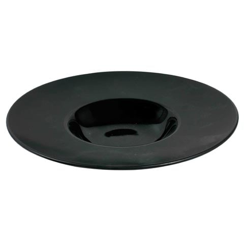 Cerabon Essentials Round Pasta Plate With Matte Rim Ø228xH43mm, Black