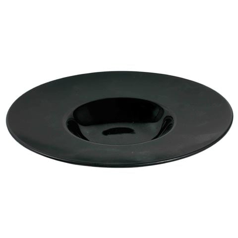 Cerabon Essentials Round Pasta Plate With Matte Rim Ø266xH54mm, Black