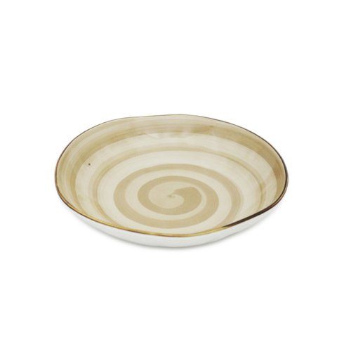 Cerabon Essentials Porcelain Deep Plate Ø20.3xH4.2cm, Light Brown, Brushed Glaze
