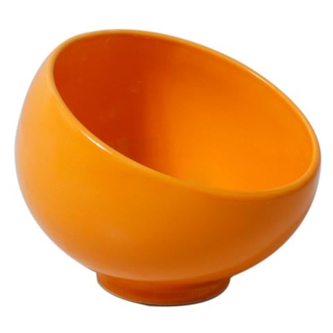 Cerabon Essentials Tapered Spherical Bowl 425cc, Orange