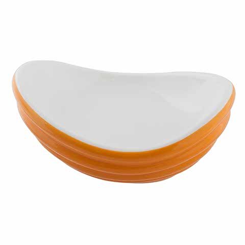 Cerabon Essentials Oval Bowl L227xW184x97mm, Orange With White Interior