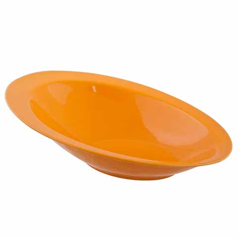 Cerabon Essentials Oval Slip Bowl L270xW185xH76mm, Orange