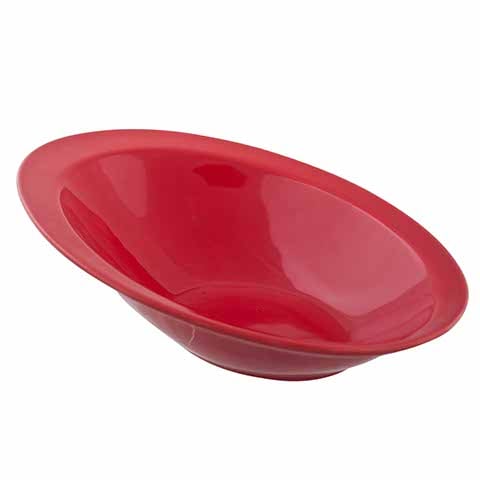 Cerabon Essentials Oval Slip Bowl L270xW185xH76mm, Red