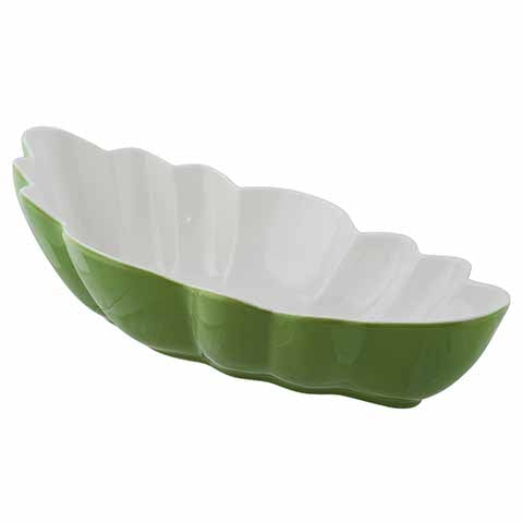 Cerabon Essentials Wave Bowl L370xW186x110mm, Green