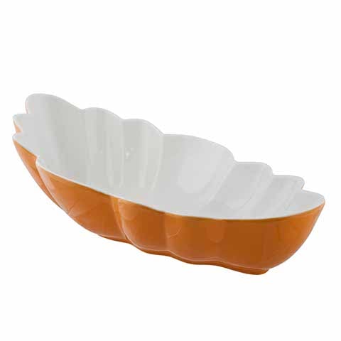 Cerabon Essentials Wave Bowl L370xW186x110mm, Orange