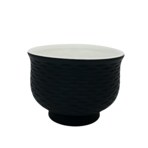 Cerabon Essentials Porcelain Bowl Ø14xH10.4cm, Fish Scale, Matt Black