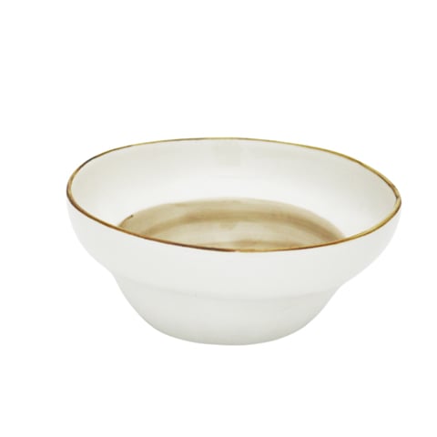 Cerabon Essentials Porcelain Bowl Ø16.5xH7cm, Light Brown, Brushed Glaze