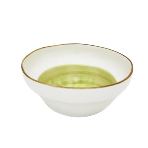 Cerabon Essentials Porcelain Bowl Ø16.5xH7cm, Light Green, Brushed Glaze