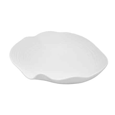 Cerabon Essentials Porcelain Bowl L16.6xW15.2xH4.5cm, Matt White, Tree Rings