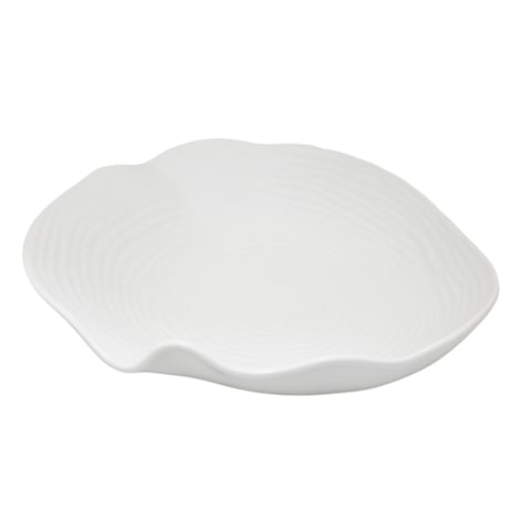 Cerabon Essentials Porcelain Bowl L22xW21.5xH5.5cm, Matt White, Tree Rings